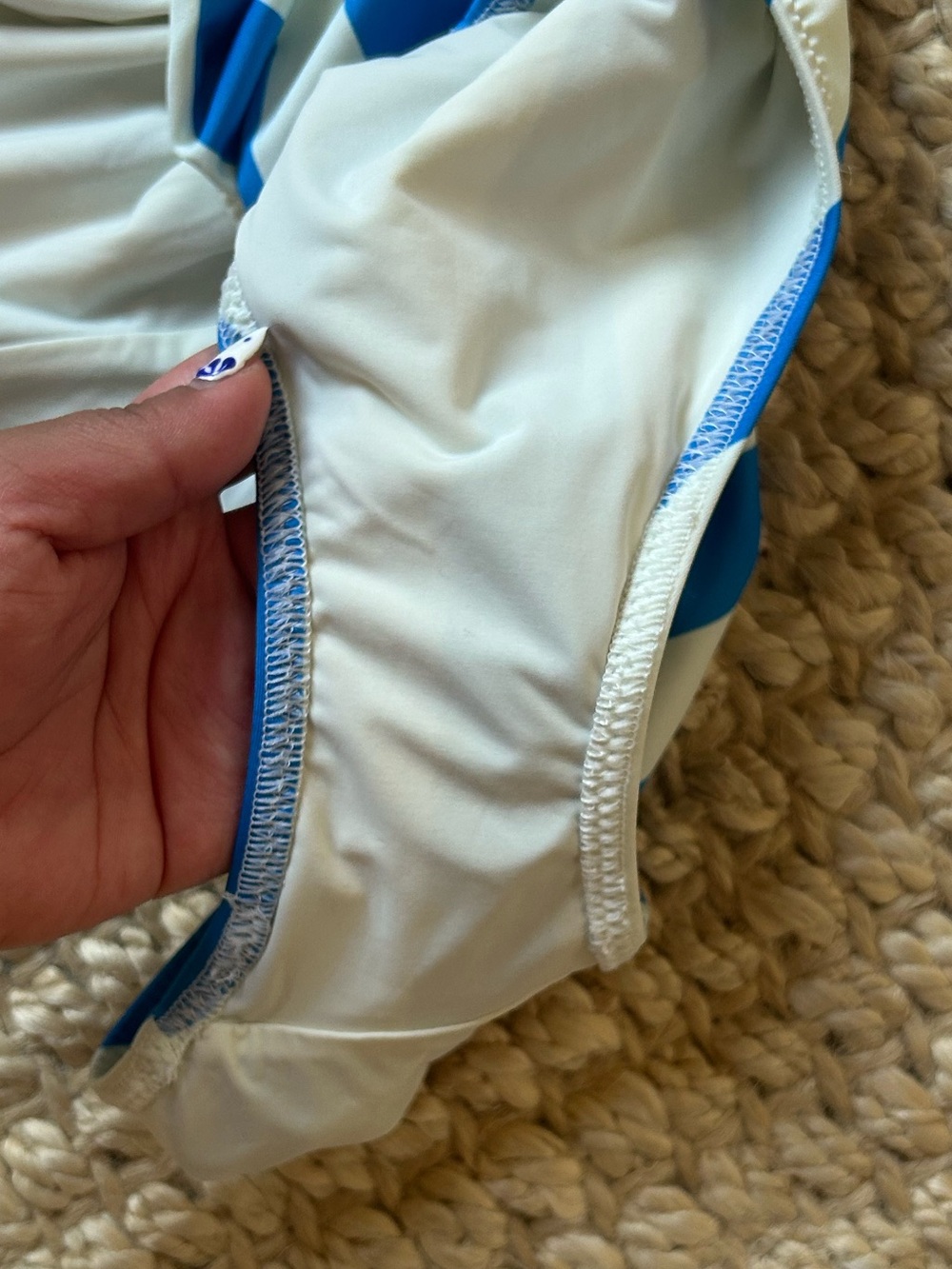 Solid & Striped French Blue Stripe Annemarie One Piece - Picture 7 of 7